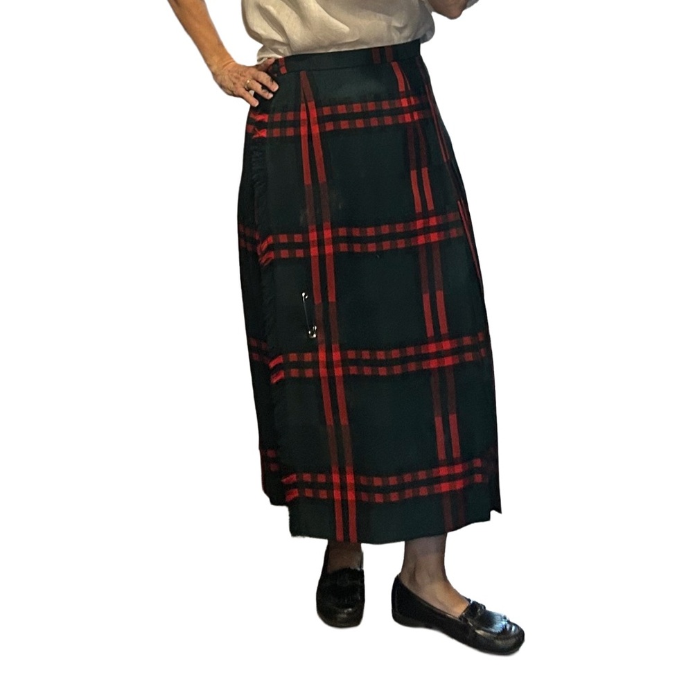 Rob Roy Highland Queen Vintage Wool Pleated Skirt